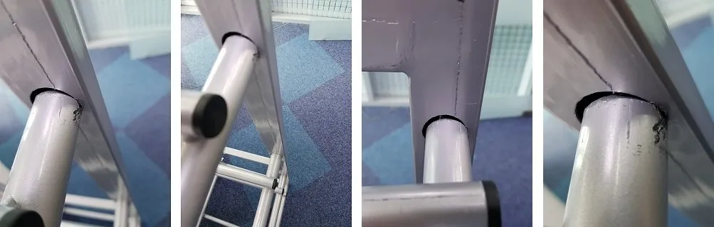 Стеллаж для бутылей с плохой сборкой